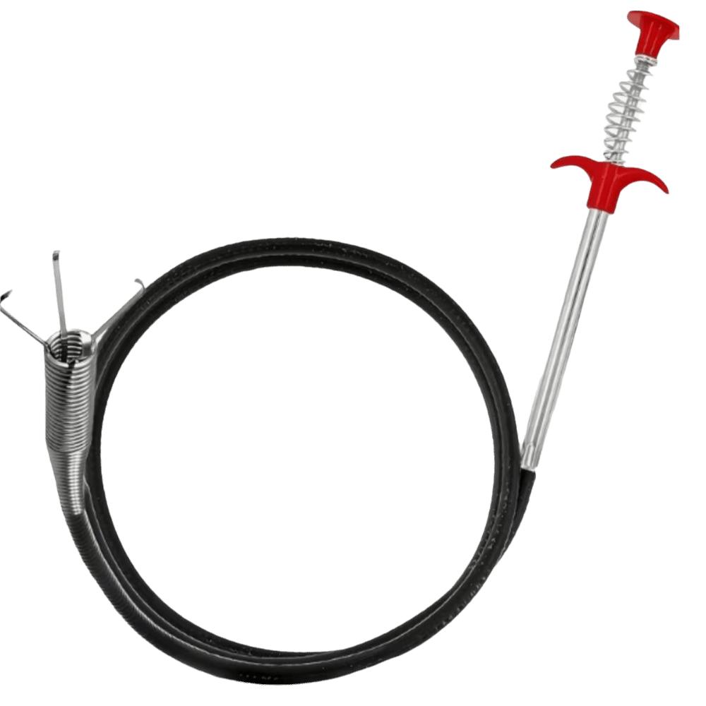 Flexible Design Sink Drain Clog Remover 4 Claw Mechanism Grab Handle Sewer Cleaning Picker Spring Grip Bend Grabber