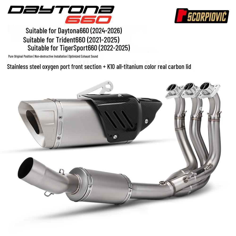 Trident660 & Daytona660 Full Exhaust System Set