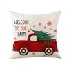 New Christmas Pillow Home Polyester Printed Sofa Pillow Cover Santa Claus Living Room Cushion