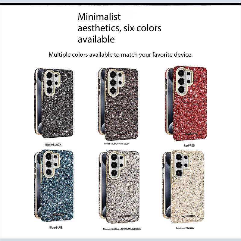 Prémiové magnetické pouzdro s kamínky Bling pro Samsung Galaxy S26 Ultra S25+ Plus S24 Módní dámský kryt Dívky Manželka Její