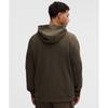 Lululemon Textured Double Knit Cotton Hoodie Heathered Olive Brown Black