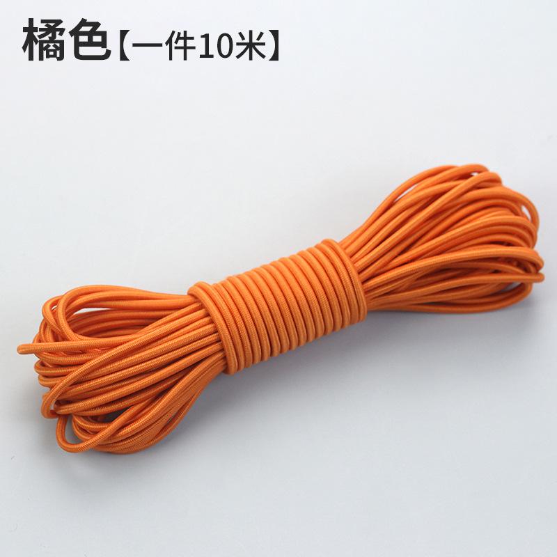 10M Rundes Farbiges Elastikband Gummiband Strapazierfähige Rindersehne Feines Springseil Elastisches Seil DIY Bekleidungszubehör Haarseil