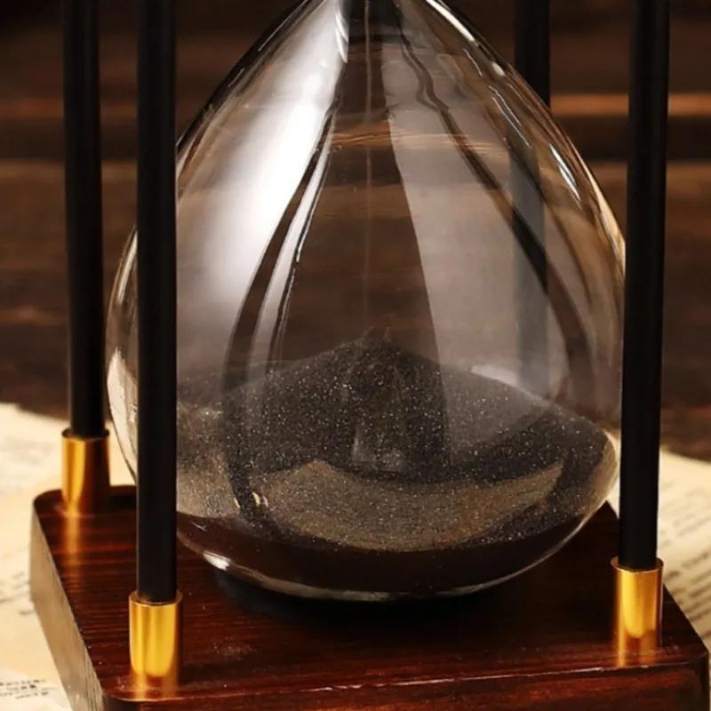 Creative Solid Wood Vintage Classical Hourglasses Creative Drinks Cabinet Living Room Timer Unbreakable Classical Personal Home