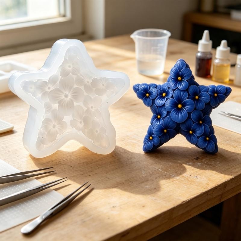Flexible Textured Pattern Candle Mould for Candle Soap Making, Home Decoration , Project Practice, and Daily Studio Use