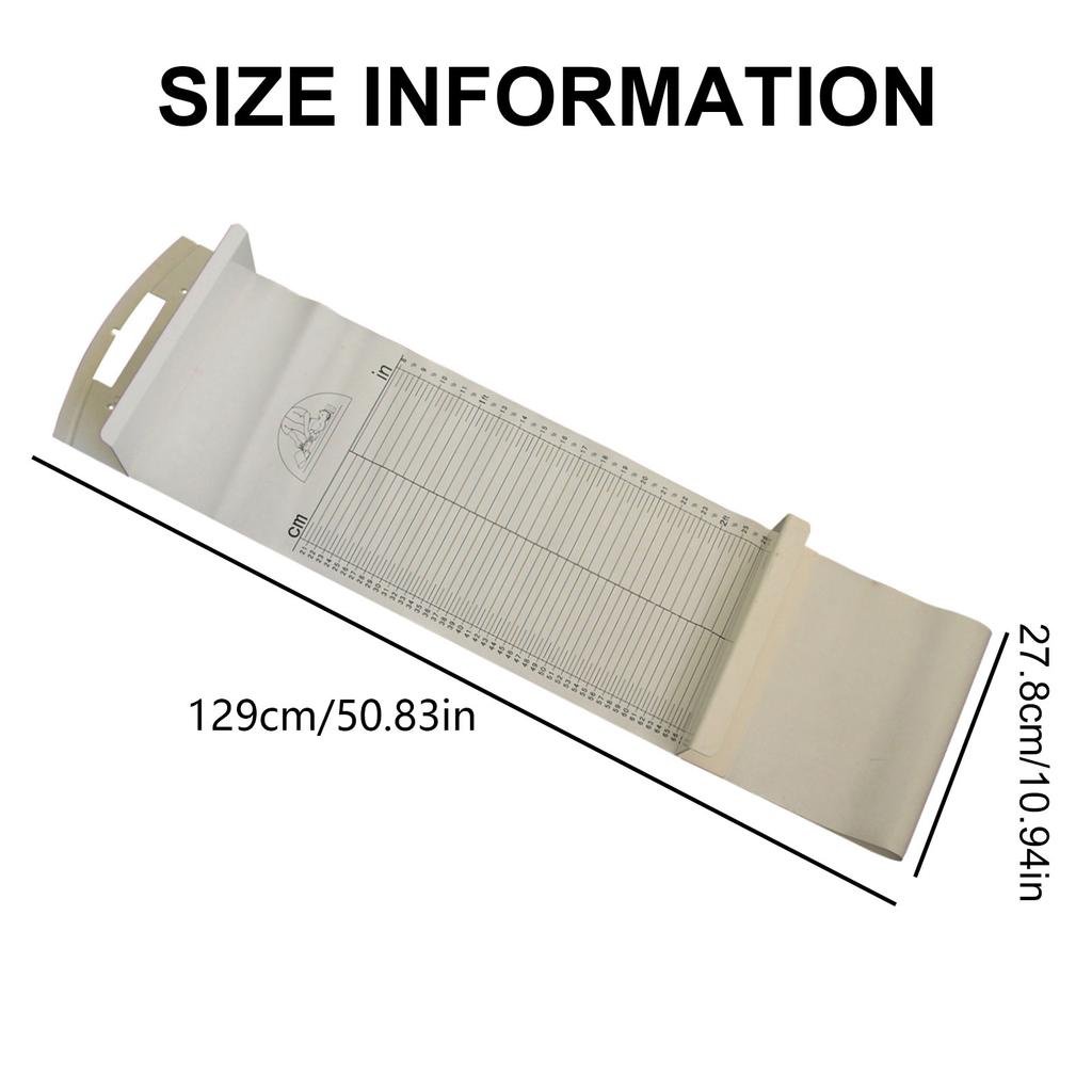 Baby Lengte Groeigrafiek Baby Infantometer Lengte Liniaal Zachte PVC Lengte Meetmat voor Baby's Opvouwbaar en Wasbaar