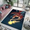 Japan Anime Pokémon Theme Rug with Charizard Print, Carpet for Living Room Kids Bedroom Mat Sofa Doormat Decor Mat Free Shipping