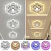 Crystal LED Ceiling Light Modern Ceiling Light Flower Shape LED Recessed Light Decorative Accent Lamp for Gallery Exhibition