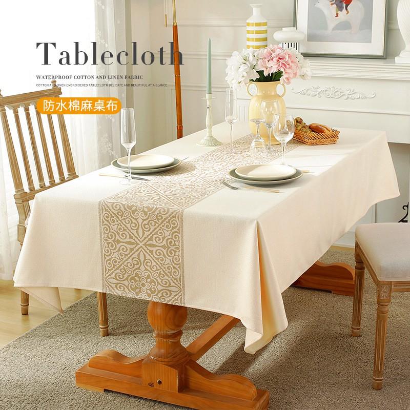 Nordic Thick Tablecloth Waterproof Oilproof Heat Resistant Square Table Cloth Home Decor