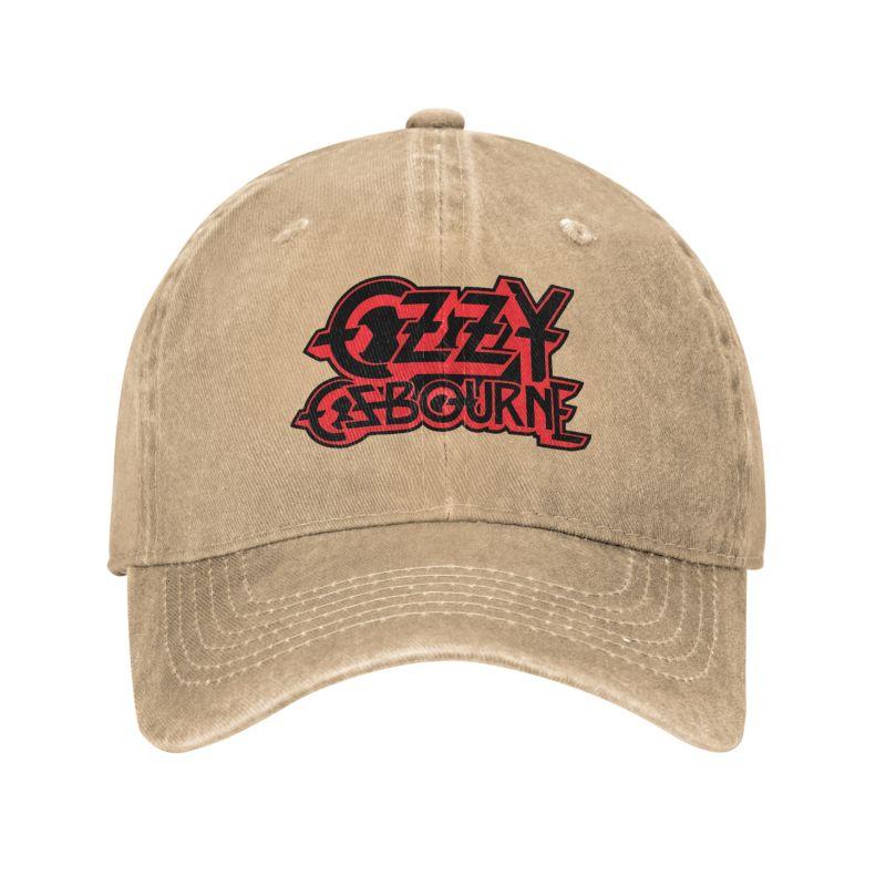 Custom Ozzy Osbourne Metal Rock Print Baseball Caps Vintage Cotton Washed Headwear Men Women Outdoor Sun Golf Hats Snapback Cap