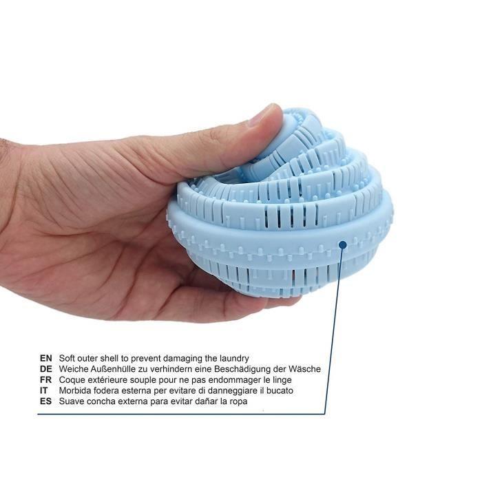 4 Pcs Washing Ball, Laundry Ball, Reusable Anti-Lint for Washing Machine - 1000 Washes Without Detergent (Blue and Pink)