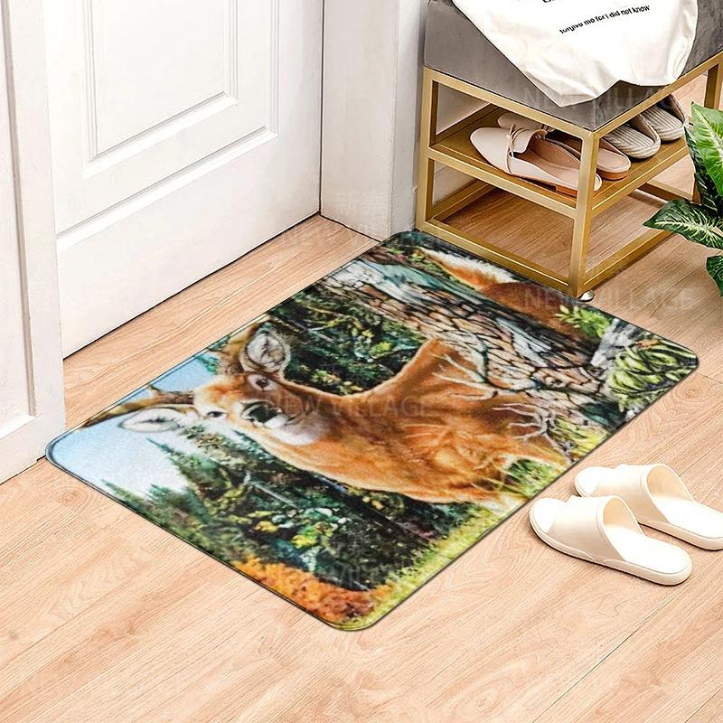 House Entrance Carpet Home Natural Animal Styles Doormat Room Rug Bath Mat Foot Mat Bathroom Non-slip Kitchen Mat Home Decor