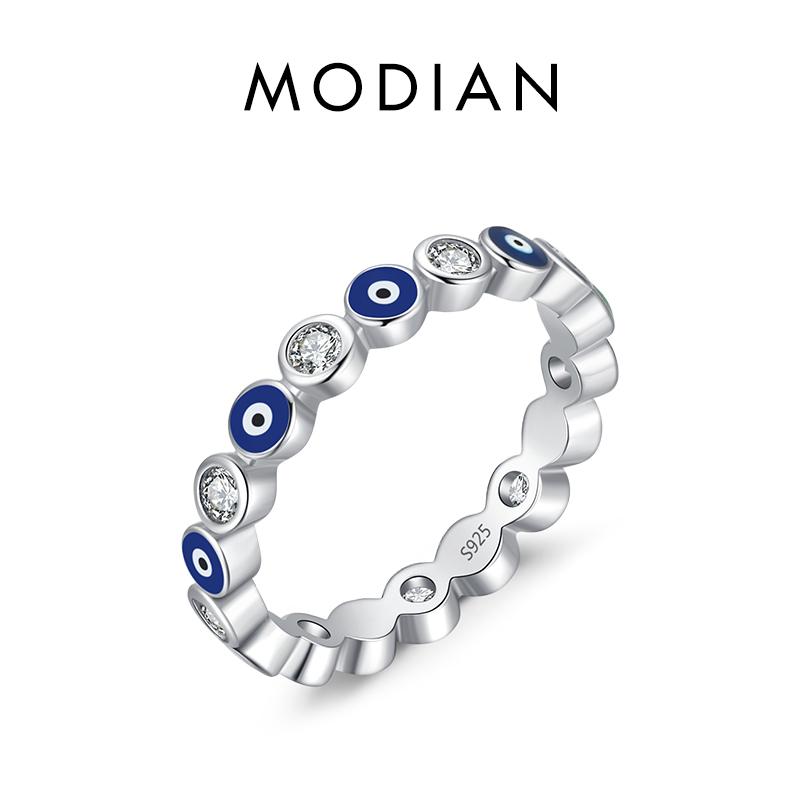 925 Sterling Silver Cute Blue  Ring Sparkling Clear Cubic for Women Fine Fashion Jewelry Birthday Gift 2025