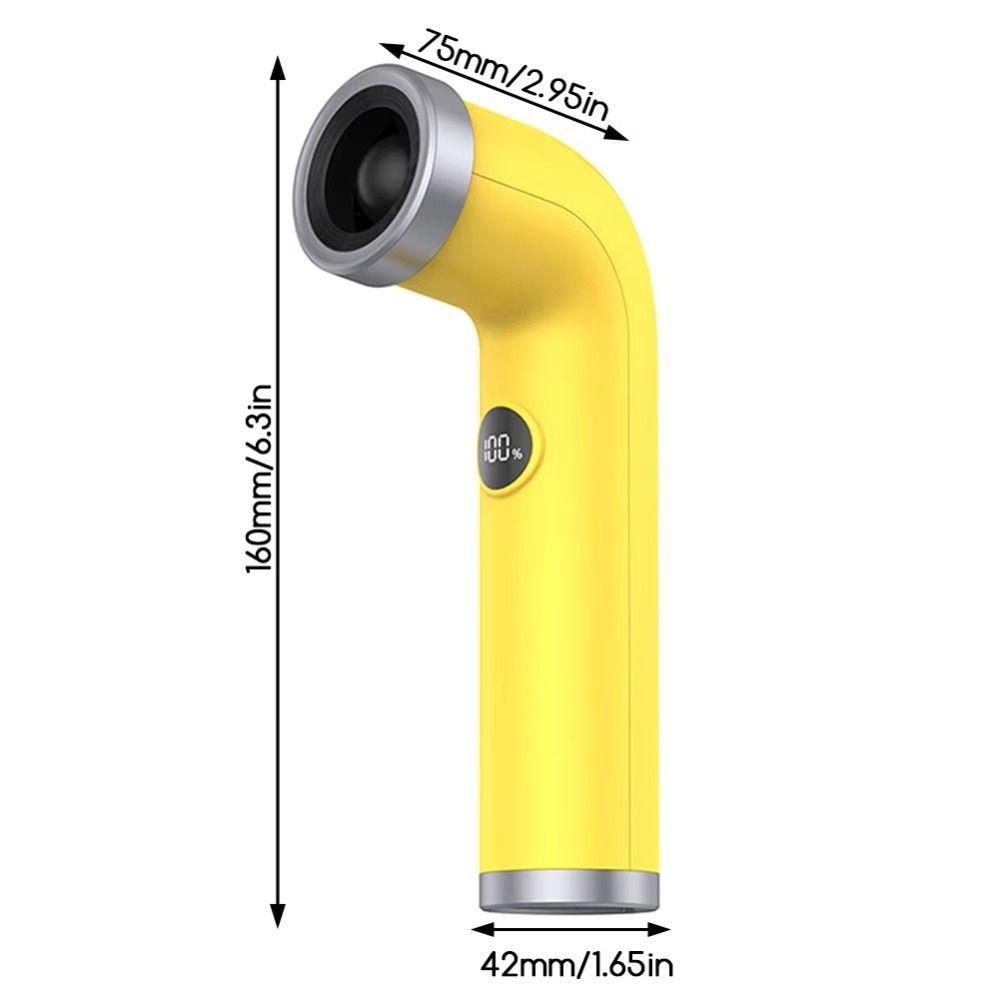 Digital Screen Bladeless Handheld Hair Dryer Curved Design High-Speed Turbine Fan  Children Use
