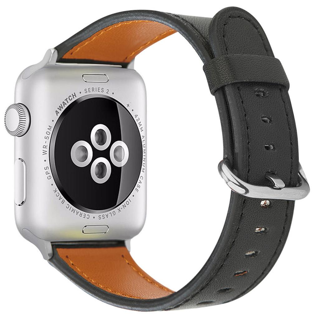 For Apple Watch 10 46mm/Ultra 2/Ultra 49mm/9 8 7 45mm/SE (2023) SE (2022) SE 6 5 4 44mm/3 2 1 42mm Genuine Cow Leather Strap