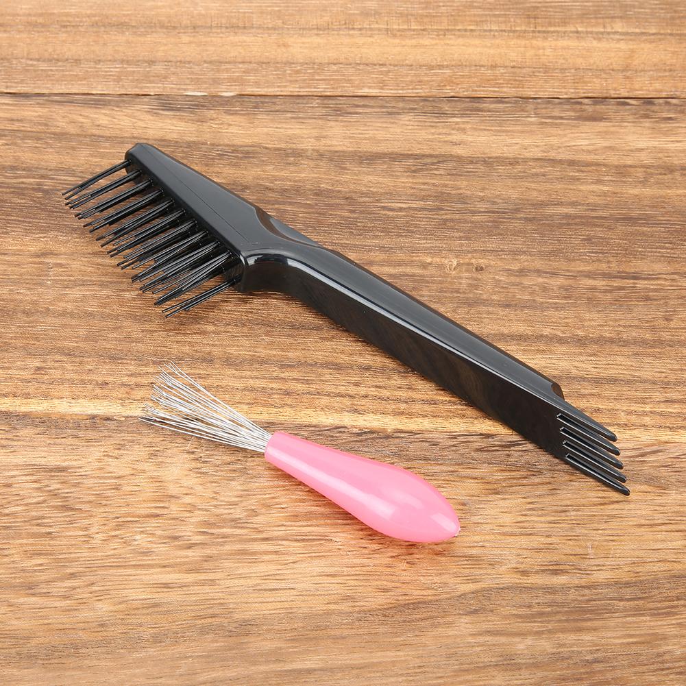 2Pcs/Set Comb Cleaner Brush Dust Hair Brush Dust Cleaning Hair Salon Home ToolComb Cleaner