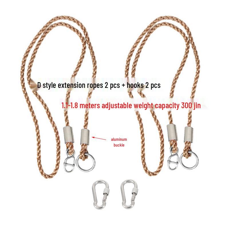 Adjustable Hanging Swing Extension and Suspension Rope Set