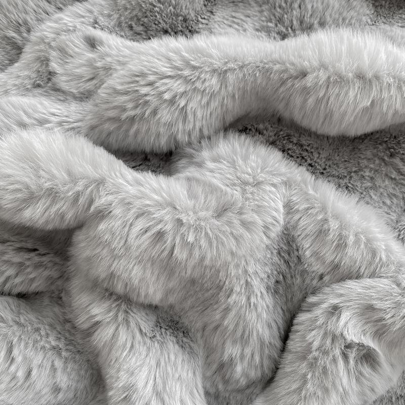 Winter Bed Sheets for Winter Rabbit Fleece Solid Color Fitted Bed Sheet Fluffy Plush Bed Cover Warm Mattress Protector Bed