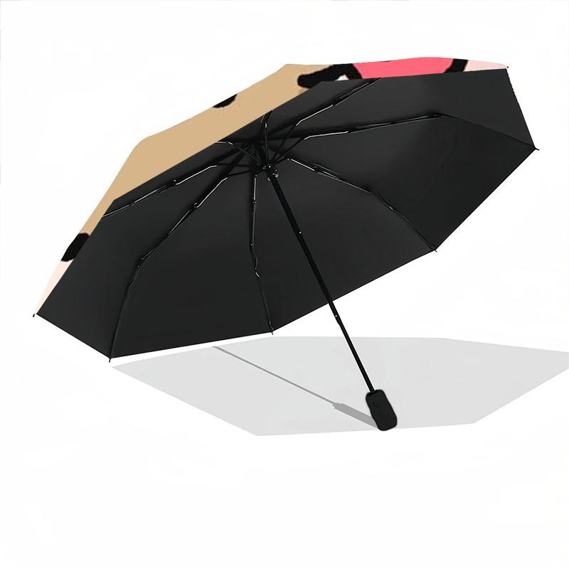 1PC Cute Capybara Personality Umbrella with 8 Frames, Automatic Open, Durable Frame, Quality Craftsmanship Yy250912106