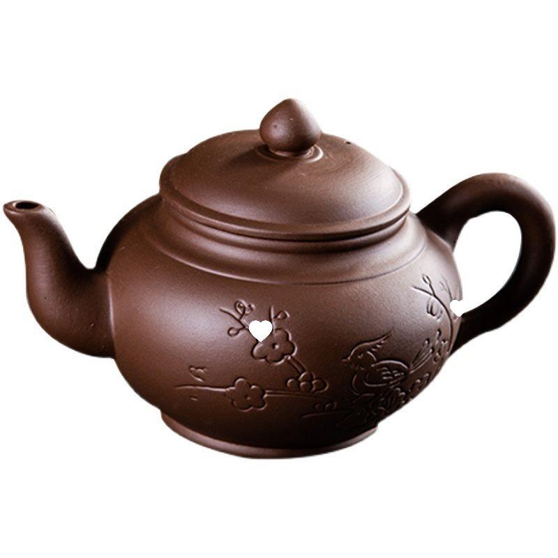 Large Capacity Handmade Yixing Zisha Teapot with Ceramic Teacup Set