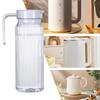 Cold Water Bottle Acrylic Transparent Juice Bottle Ice Cold Juice Jug with Lid Shatterproof for Bar Home Restaurant Coffee Shop