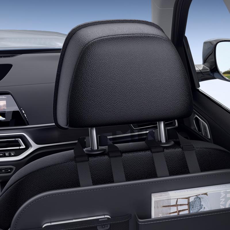 Multi-Function Car Backseat Organizer Storage Bag Large Capacity Seat Back Hanging Bag With Protector Pad For Vehicle Interior