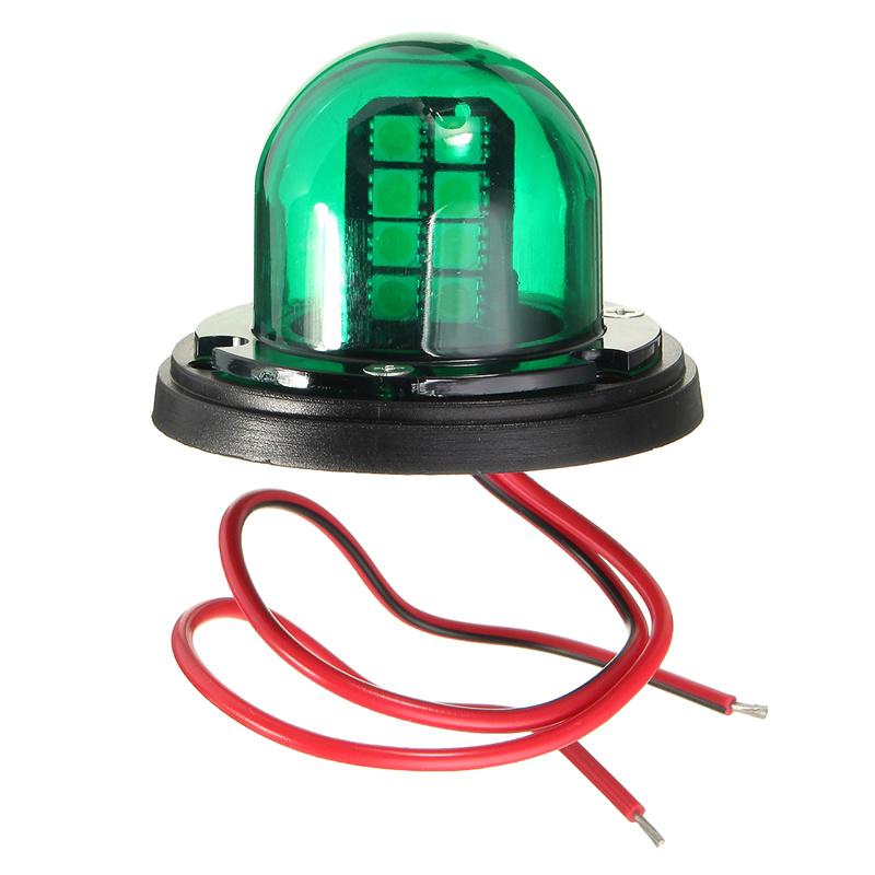 12V8 LED Waterproof Yacht Light Stainless Steel Marine LED Navigation Light Red & Green Signal Lichter Navy Guide