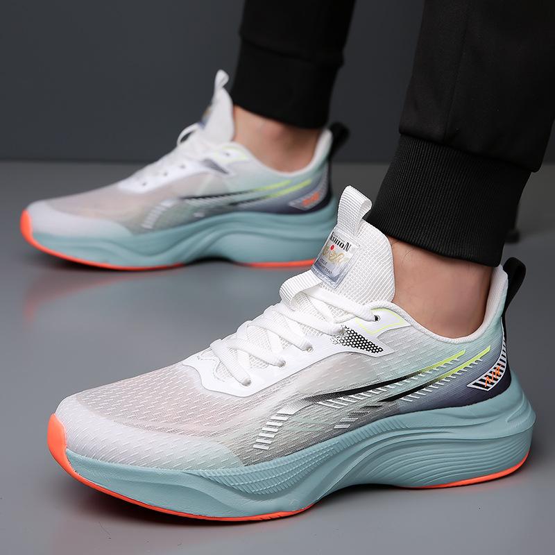 Men's Shoes Summer New Mesh Shoes Men's Breathable and Lightweight Thin Shock-absorbing Running Sports and Leisure Shoes
