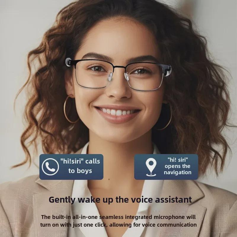 

Розумні окуляри Bluetooth зі змінними лінзами: Блокування синього світла, музика, дзвінки, навігація та сонцезахисні окуляри