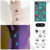 Ricalon Blue Luminous Love Couple Finger Tattoo Stickers