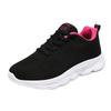 Brand women's shoes sports shoes spring and autumn new mesh breathable flat running shoes lightweight black work shoes