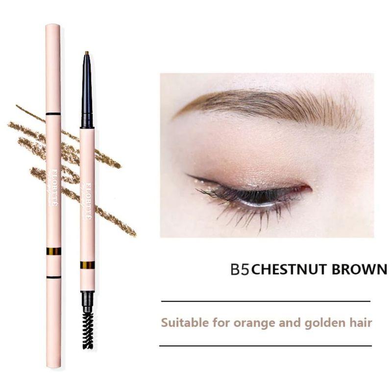 FLORTTE - 2 In 1 Eyebrow Pencil - 5 Colors (1-5)