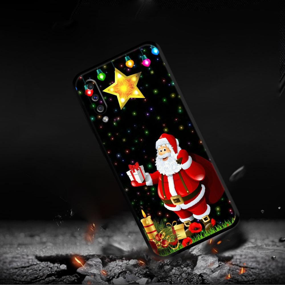Christmas Snowman Deer Phone Case For Samsung Galaxy A50 A30 Note 8 9 20 Ultra A04 A50s A90 A40 A20e A10s A70 A20s M52 M33 M53