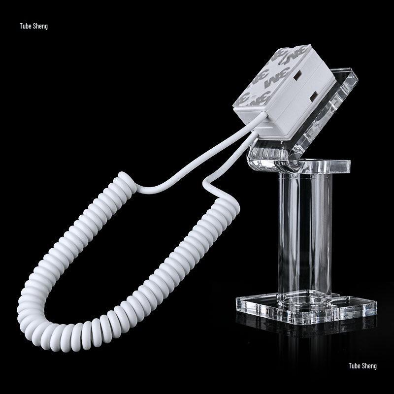 Acrylic Mobile Phone Anti-Theft Display Stand with Chain