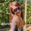 SCVCN Girls Sunglasses Kids Sports Baseball Cycling MTB Skating Glasses Bicycle UV400 Child Goggles Boys Outdoor Bike Eyewear
