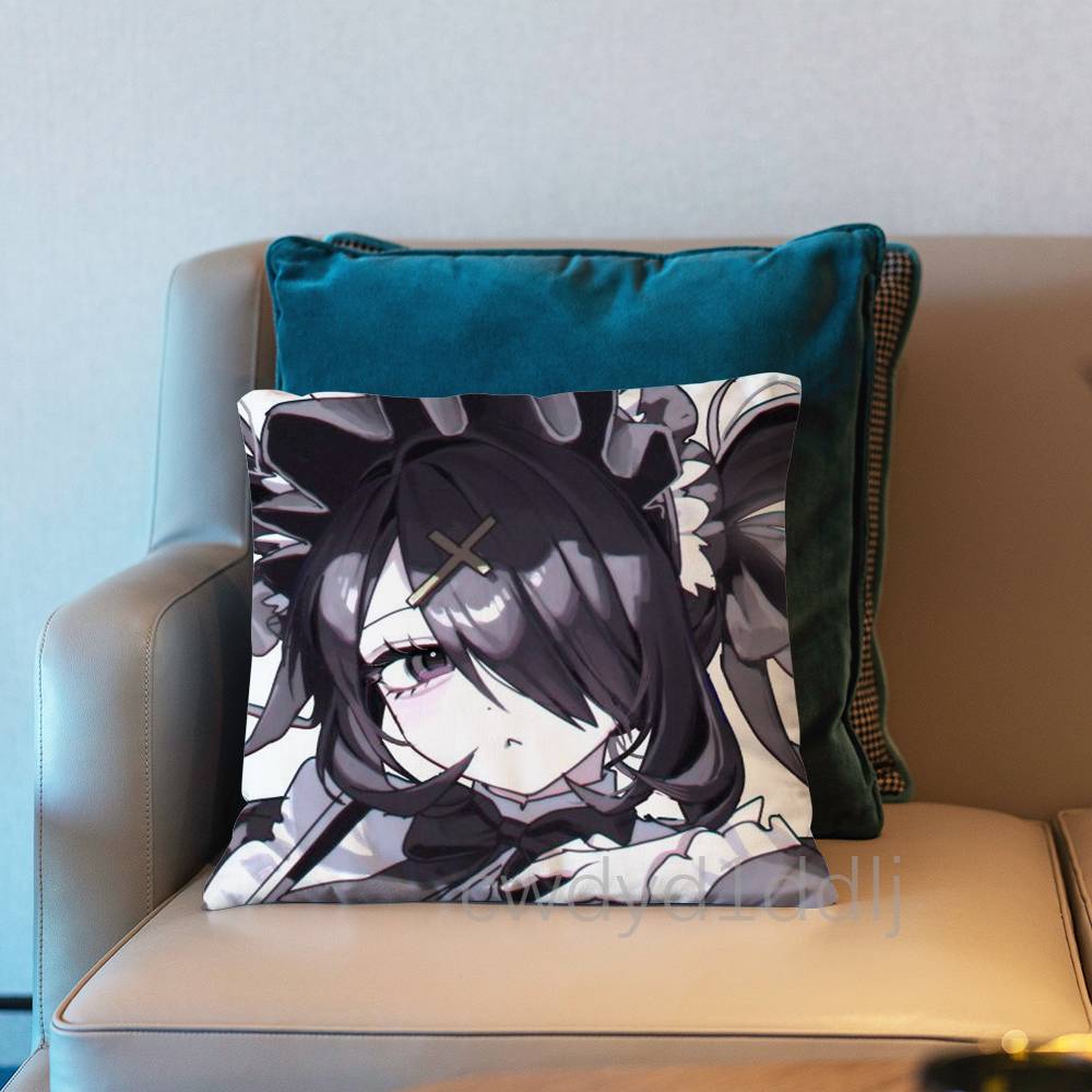 AAme Chan Needy Streamer Overload Pillow Case Short Plush Sofa Decorative Gift Home Doublesided Printing Cushio