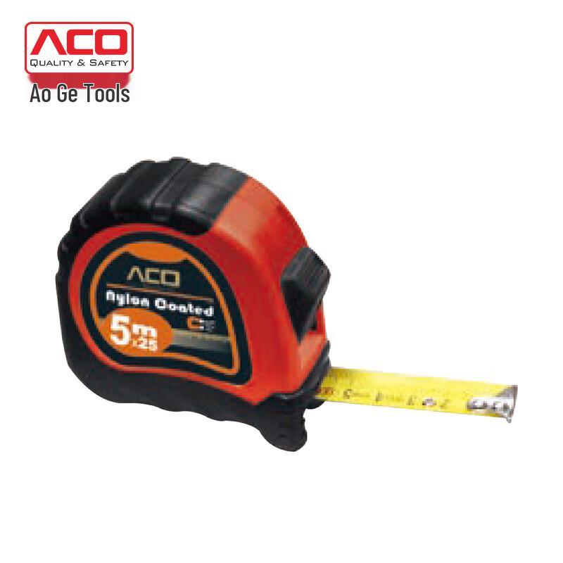 ACO Anti-Wear & Rust-Resistant Steel Tape Measure 5m x 25mm