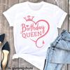 Golden Queen Are Born In July Letter Print Tshirt Unisex Birthday Gift T Shirt Femme High Shoe Tshirt Female Harajuku Shirt