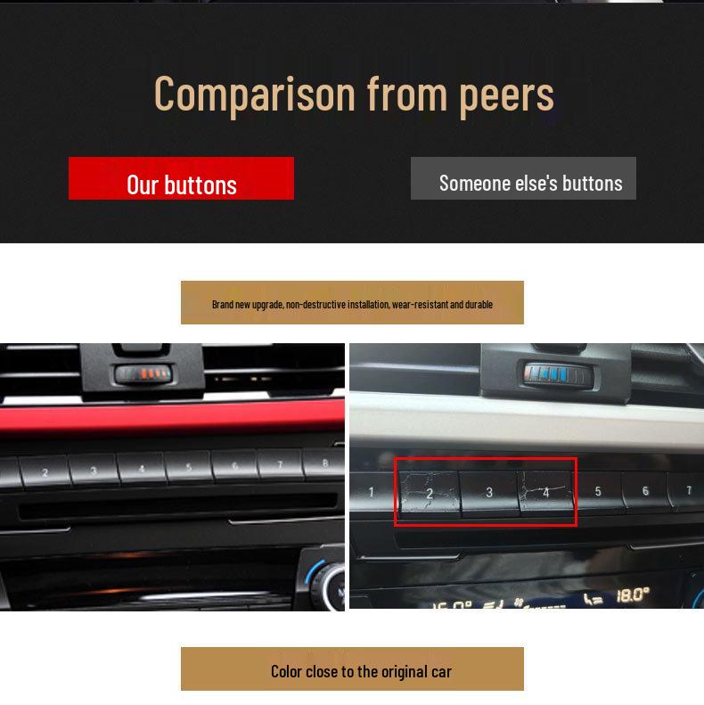 BMW 3 Serisi F30/F35 Klima Kontrolleri: Klima, CD, Koltuk Isıtma ve Ses Düğmeleri