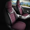 Special Woven Fabric Car Seat Cover Claret Red Black