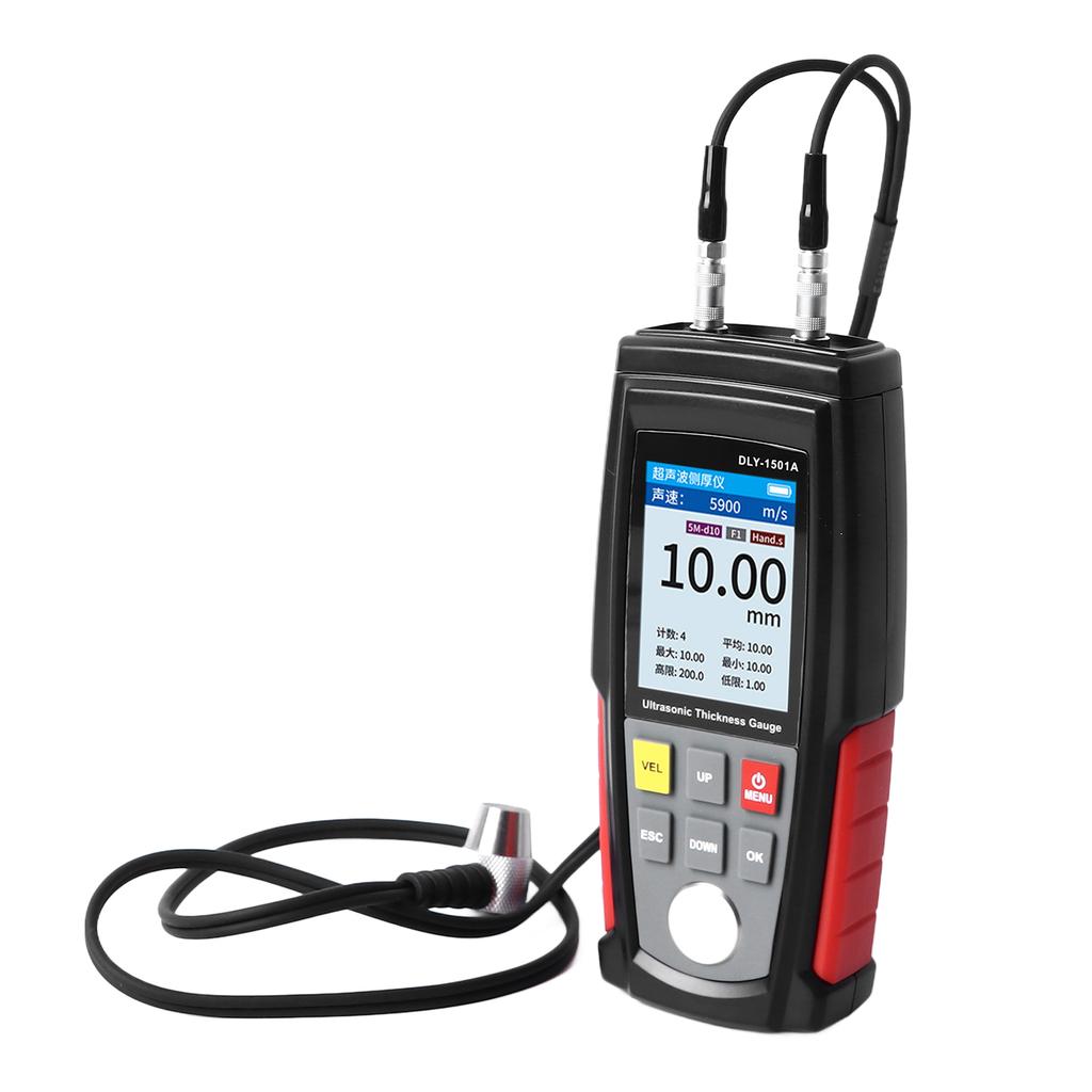 Ultrasonic Thickness Gauge High Accuracy Digital Display Paint Coating Thickness Meter for Metal Plastic Glass
