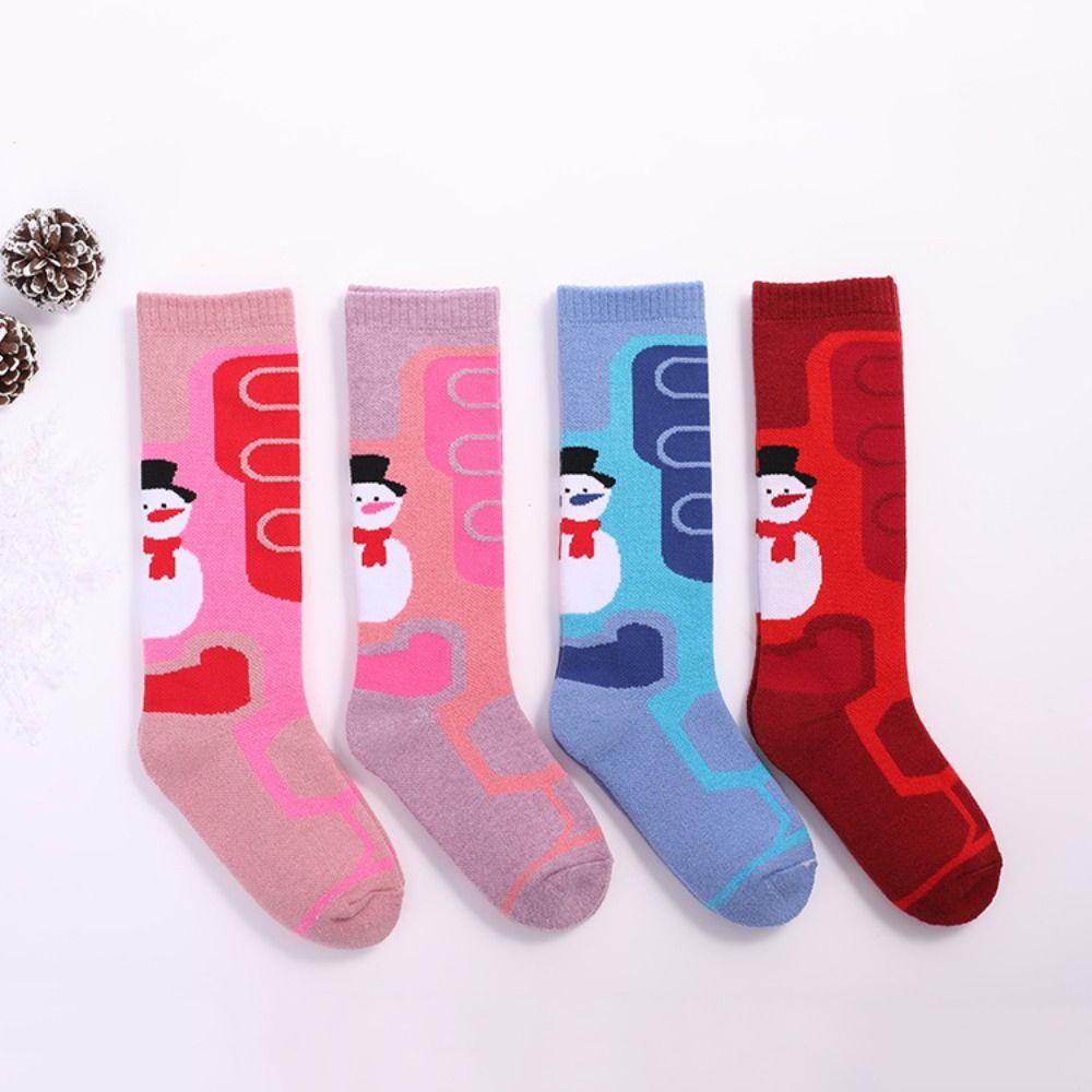 Zimowe skarpety snowboardowe Ciepłe długie podkolanówki Nowe skarpety sportowe dla dzieci Outdoor