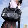 PU Leather JK Uniform Shoulder Bag Large Capacity Messenger Bag JK Tote Bag  Travel