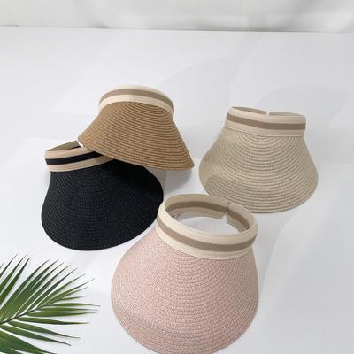 Women's Men's Couple Daily Simple Straw Sun Cap Hat