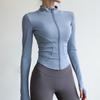 Women's Slim-Fit Fleece-Lined Running Jacket - Autumn/Winter 2025 Yoga & Fitness Long Sleeve.
