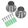 2 Pack Closet Rod End Supports for Durable Hanging of Clothes and Accessories