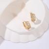2pair Dainty Small Hoop Earrings for Women Cubic Zirconia  Jewelry Daily Accessories