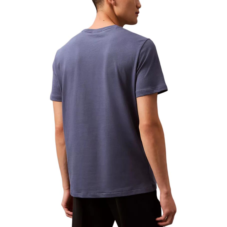 Calvin Klein Minimalist Comfortable Crew Neck Short Sleeve T-Shirt Men tops Gray Blue 40BC238-422