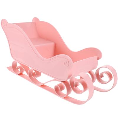 1pc Mini Decoration Festive Desktop Tabletop Decor For Party Home Holiday Xmas Desktop Sleigh Adornment Sleigh Adornment