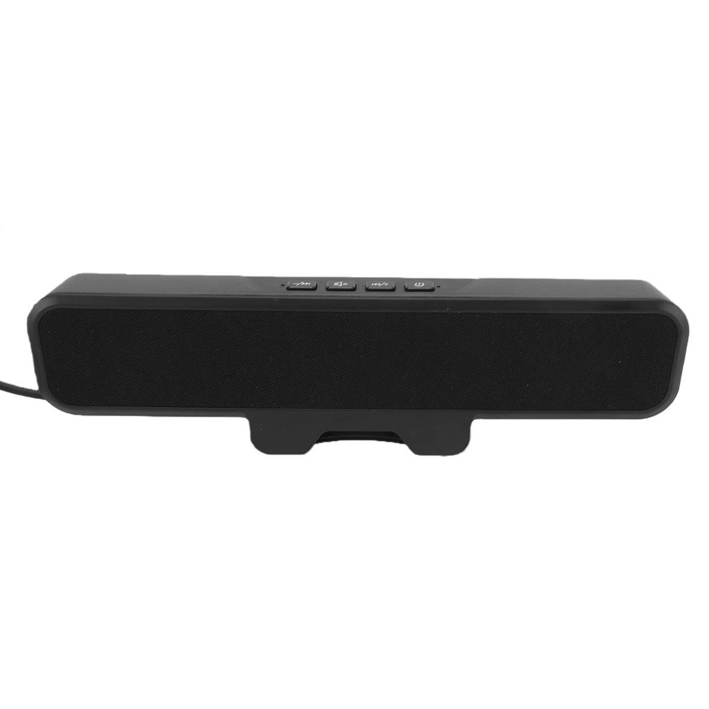 10W Clip On PC Speaker USB A USB C Wired Stereo Speaker Bar for Desktop Computer with Volume Control Mute Key