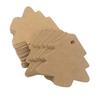 100pcs 5.5*5.4cm DIY Kraft Christmas Tree Shape Hang Tag Christmas Party Deco Paper Cards Gift Tag